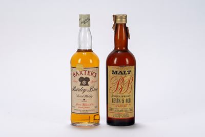 Selezione di Whisky, Baxter's Barley Bree (0,75l, 40% Vol.) e BB 5 Year Old (0,75l, 43% Vol.)