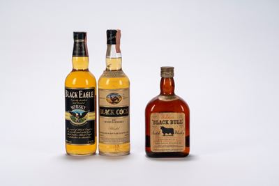 Selezione 'Black' Whisky - Comprendente Black Eagle, Black Cock e Black Bull