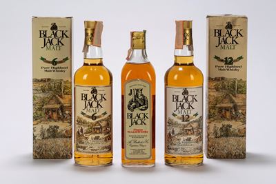 Selezione Black Jack, set di whisky in tre bottiglie