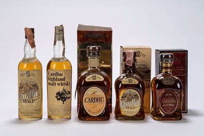 Selezione Cardhu, Set di Whisky (5 bottiglie)