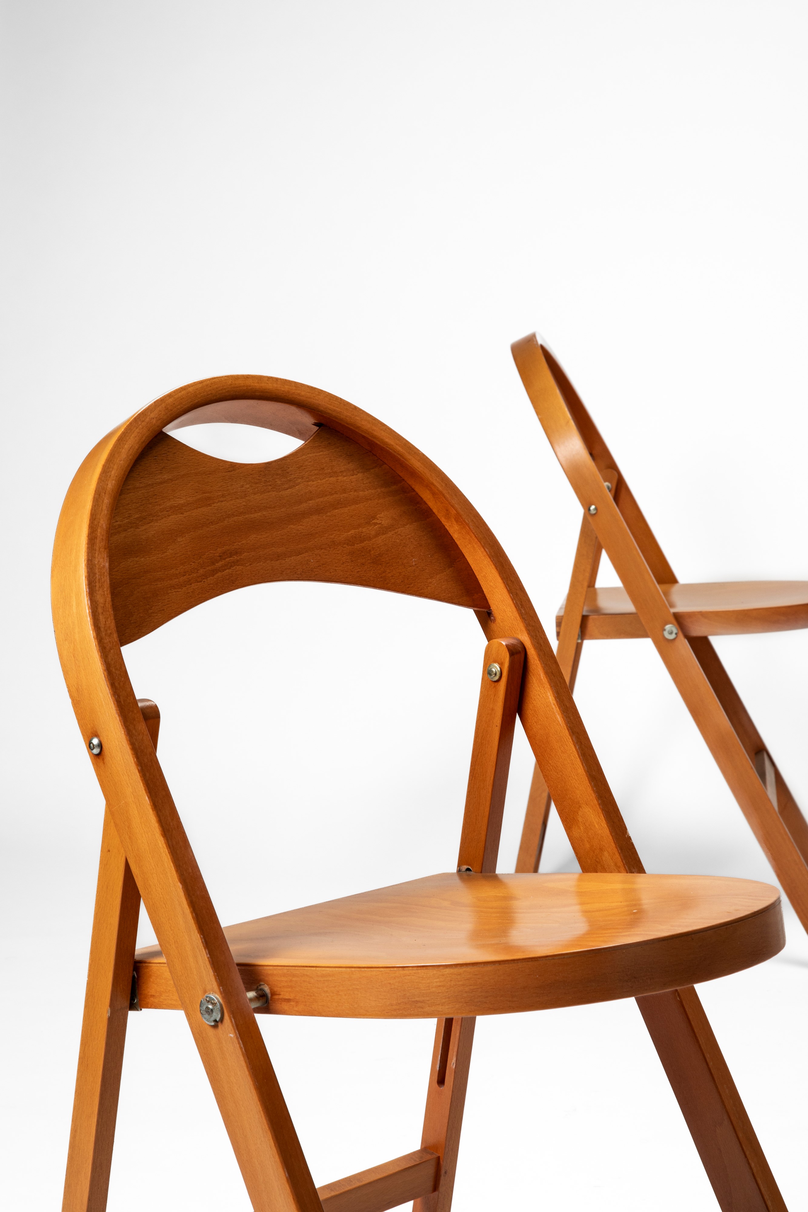 Set di quattro sedie pieghevoli modello 'Tric'