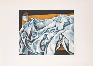 Composition with white drape