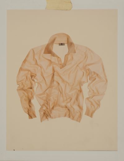Senza titolo (Camicia), polaroid su passepartout