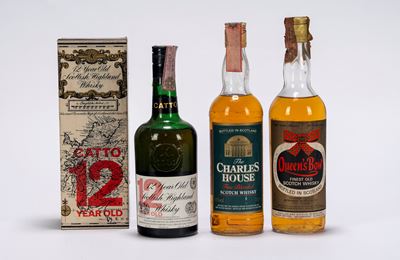 Selezione di Whisky: Catto 12 Year Old, The Charles House e Queen's Bow