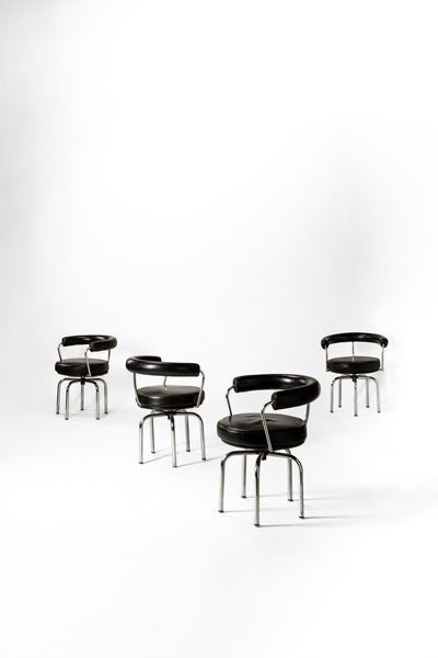 Set di quattro sedie modello LC7