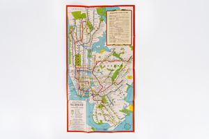 Map of New York City - Subway and Elevated Lines