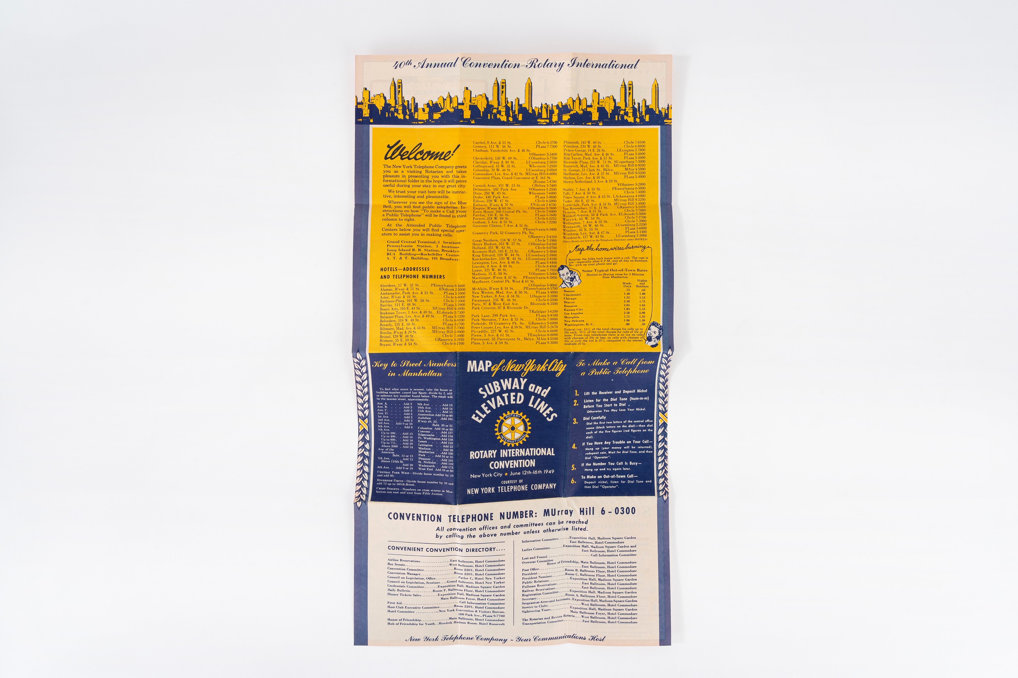 Map of New York City - Subway and Elevated Lines