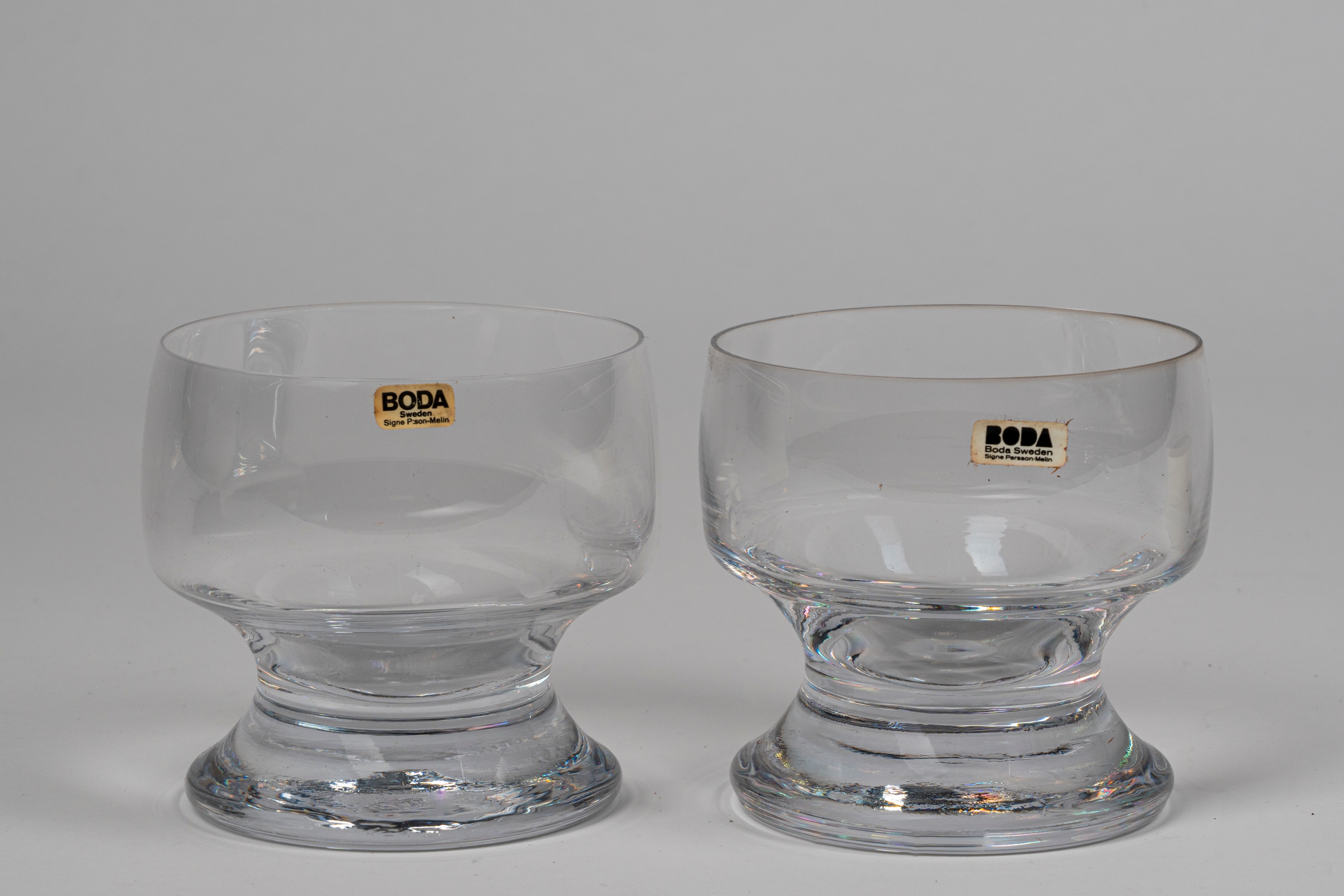 Sedici coppe da dessert Boda Sweden, Signe-Persson Melin, anni '70