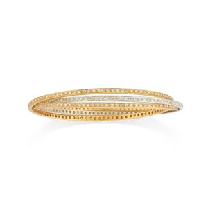 Tre bracciali con diamanti 