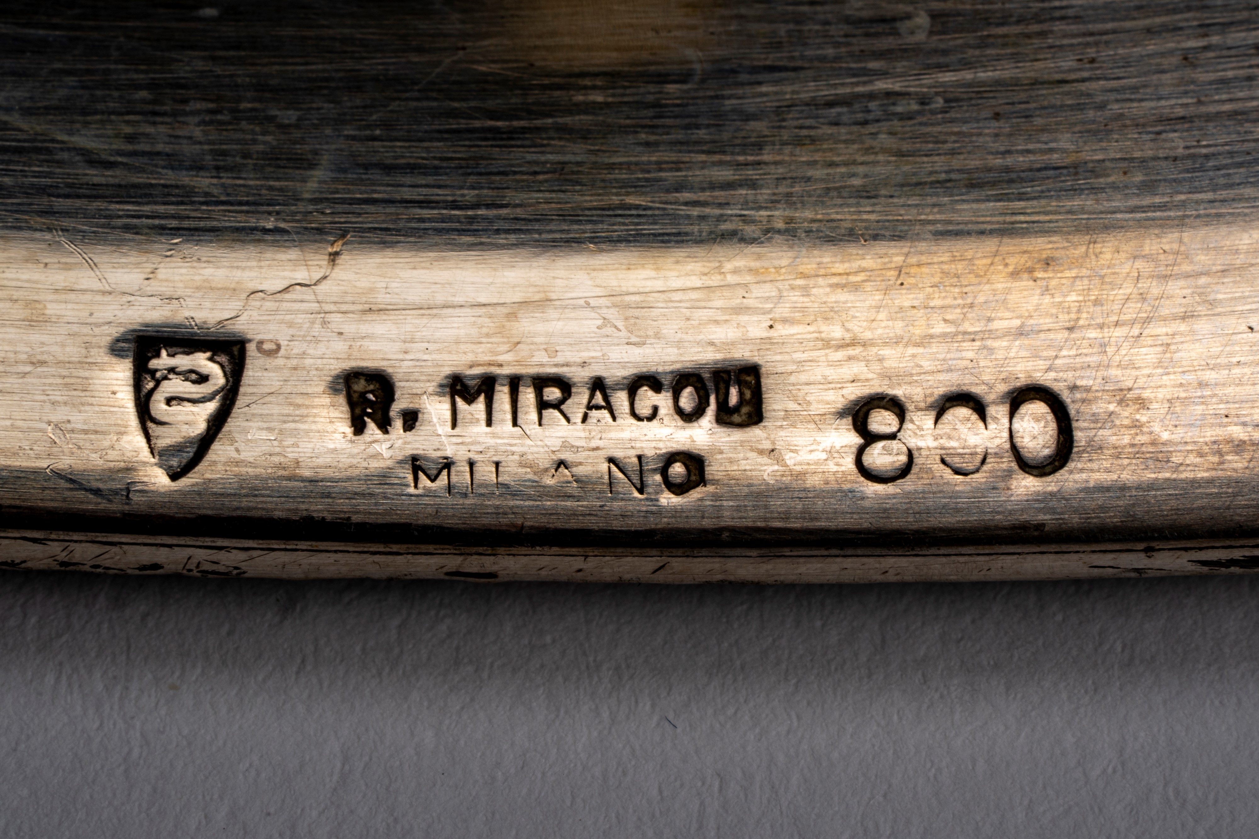 Miracoli - Alzatina in argento, Milano, seconda metà secolo XX