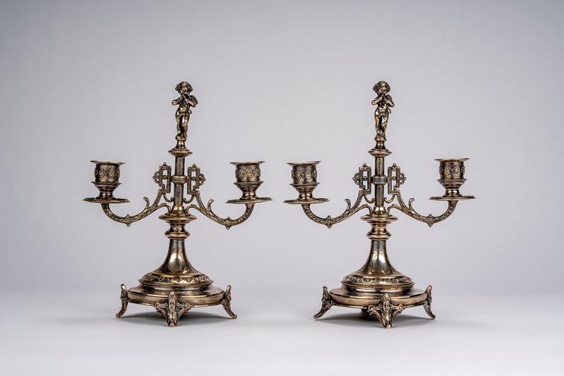 Coppia di candelabri