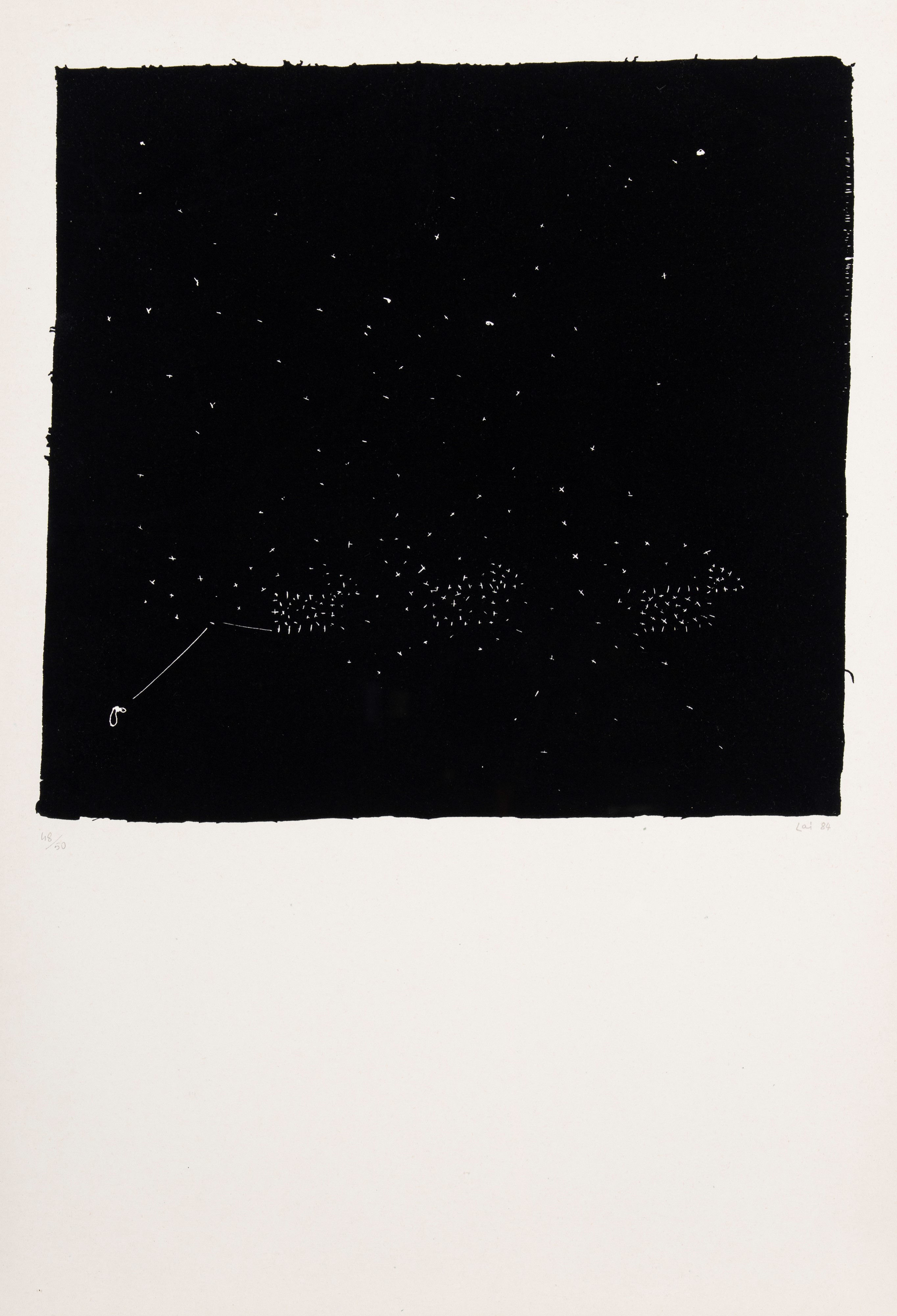 Maria Lai - Un filo nella notte (serigrafie, edizione 48/50)