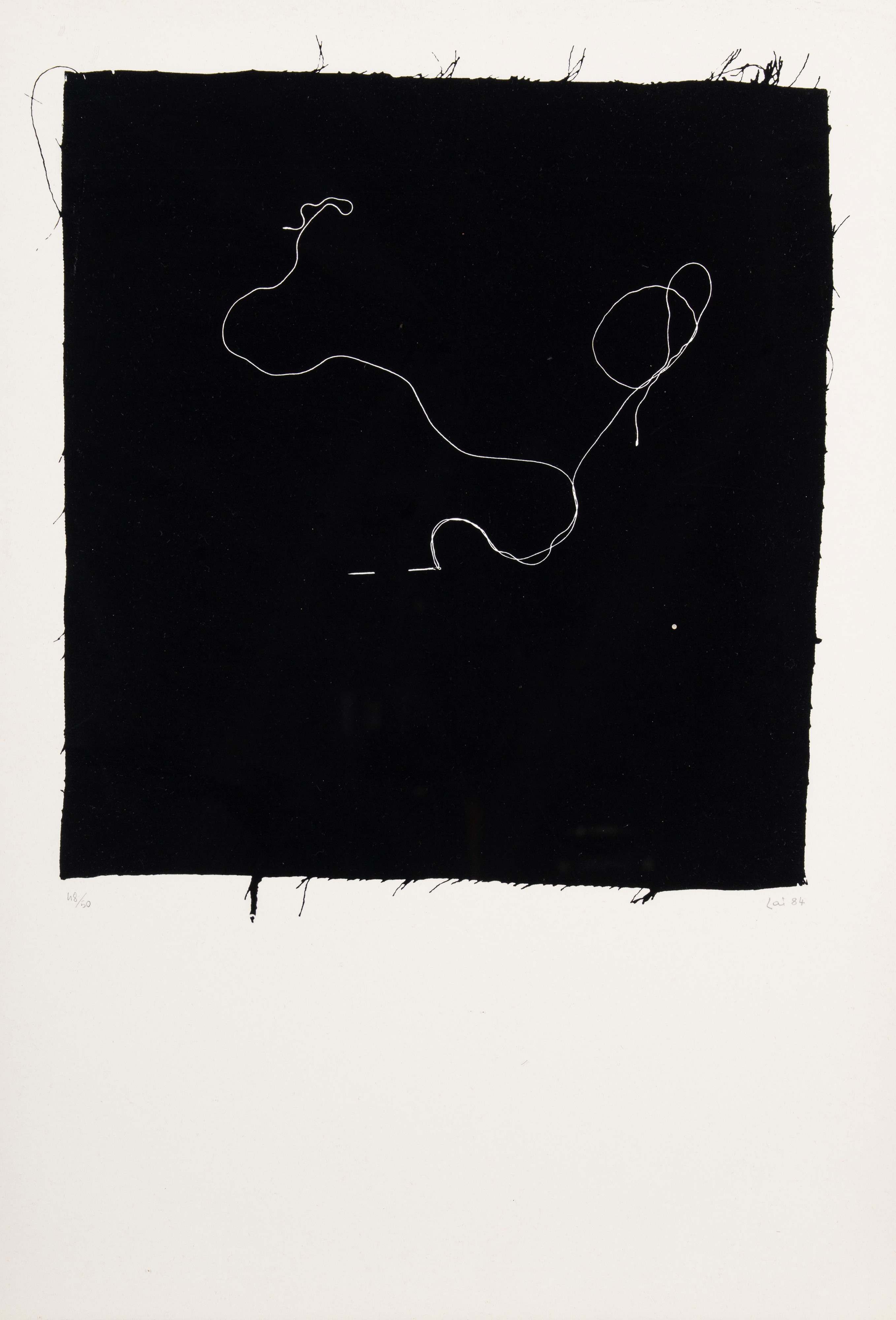 Maria Lai - Un filo nella notte (serigrafie, edizione 48/50)