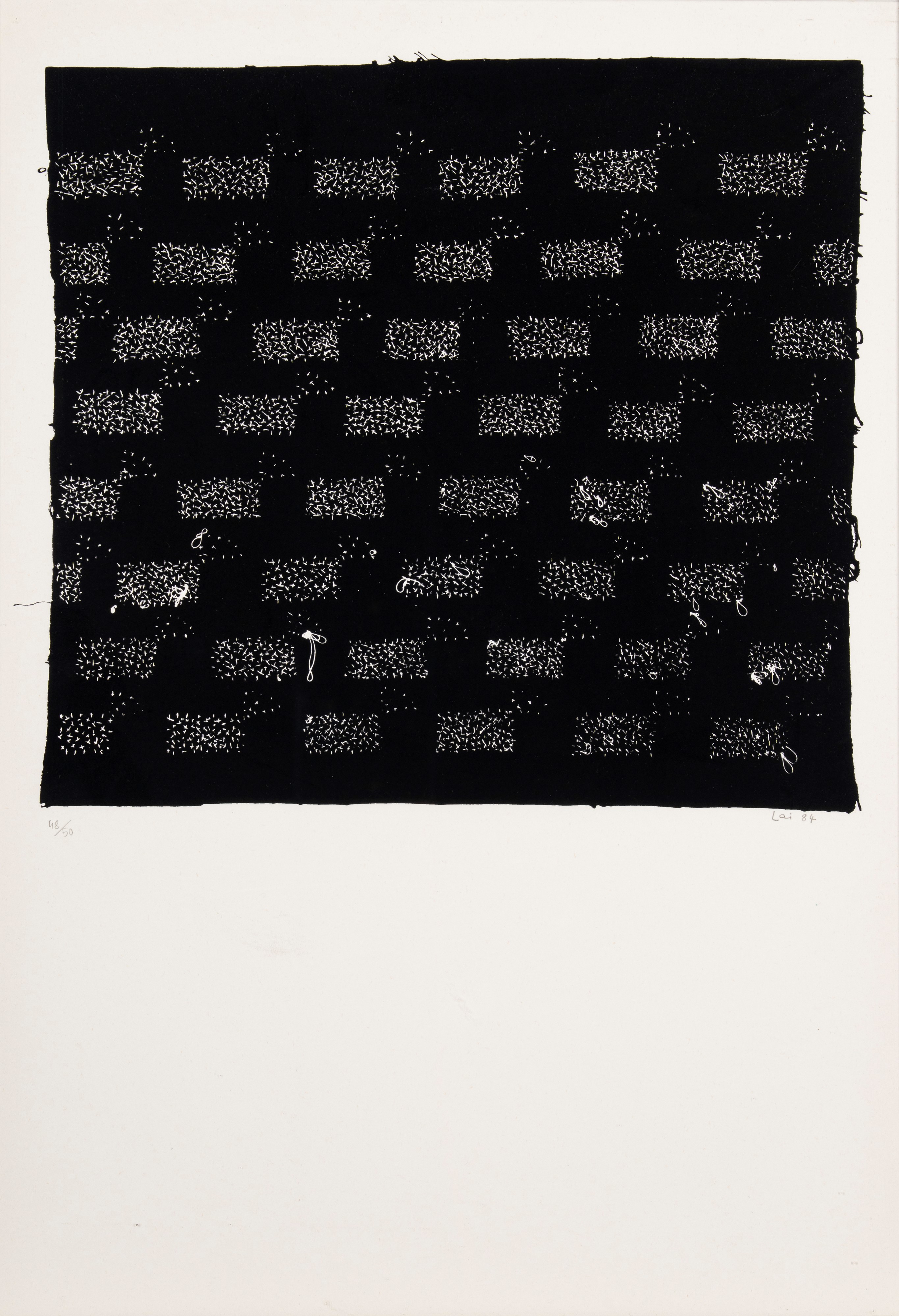 Maria Lai - Un filo nella notte (serigrafie, edizione 48/50)