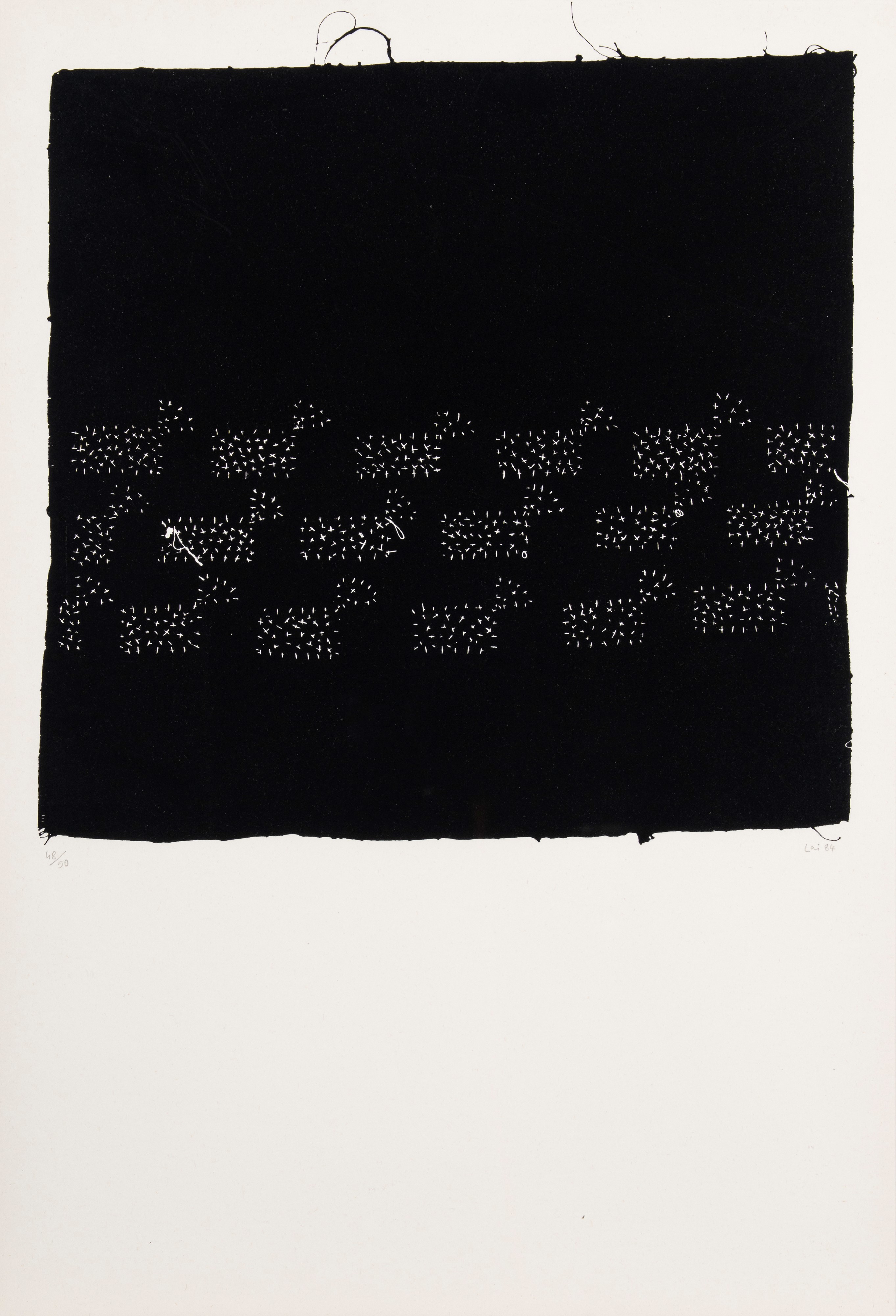 Maria Lai - Un filo nella notte (serigrafie, edizione 48/50)