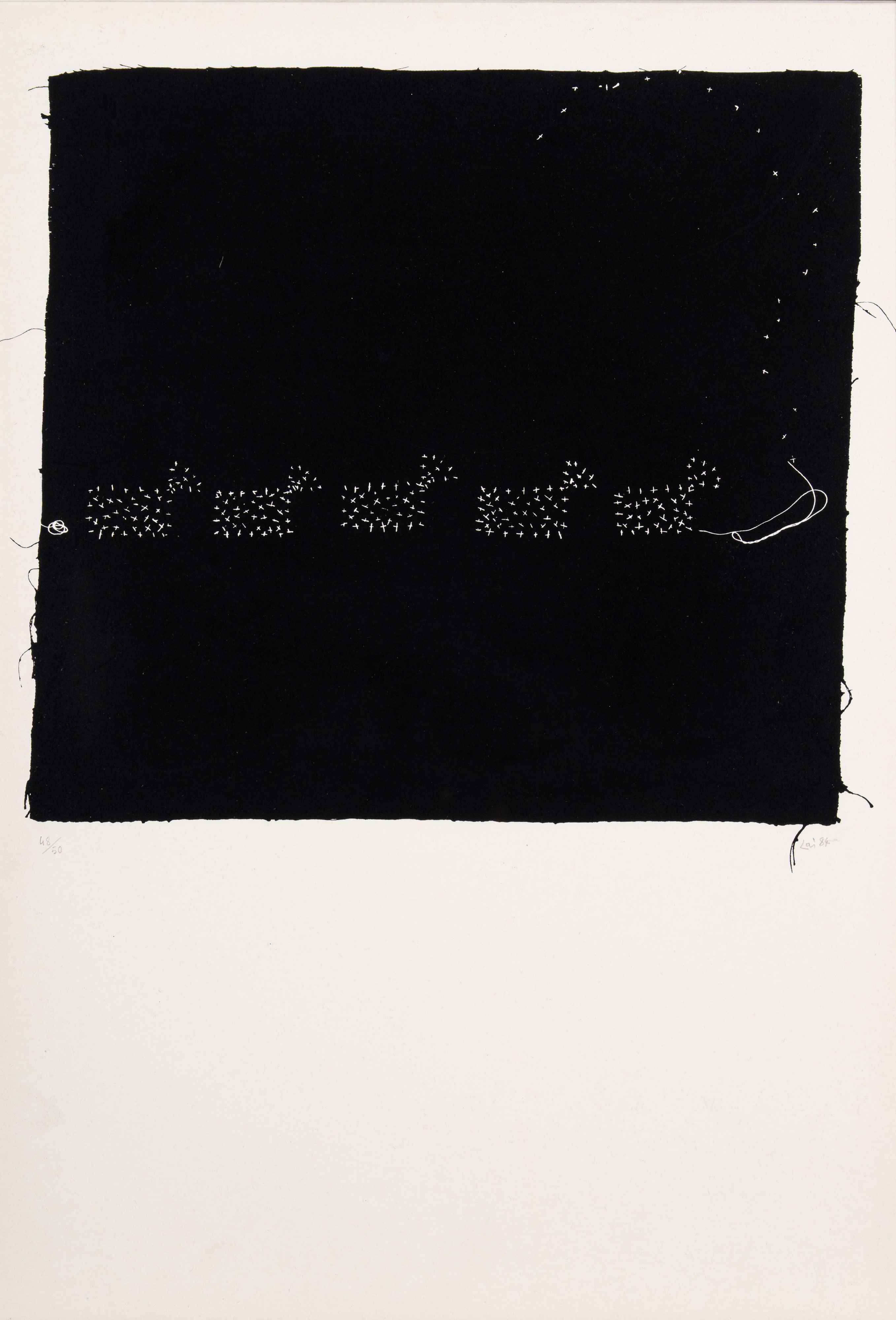 Maria Lai - Un filo nella notte (serigrafie, edizione 48/50)