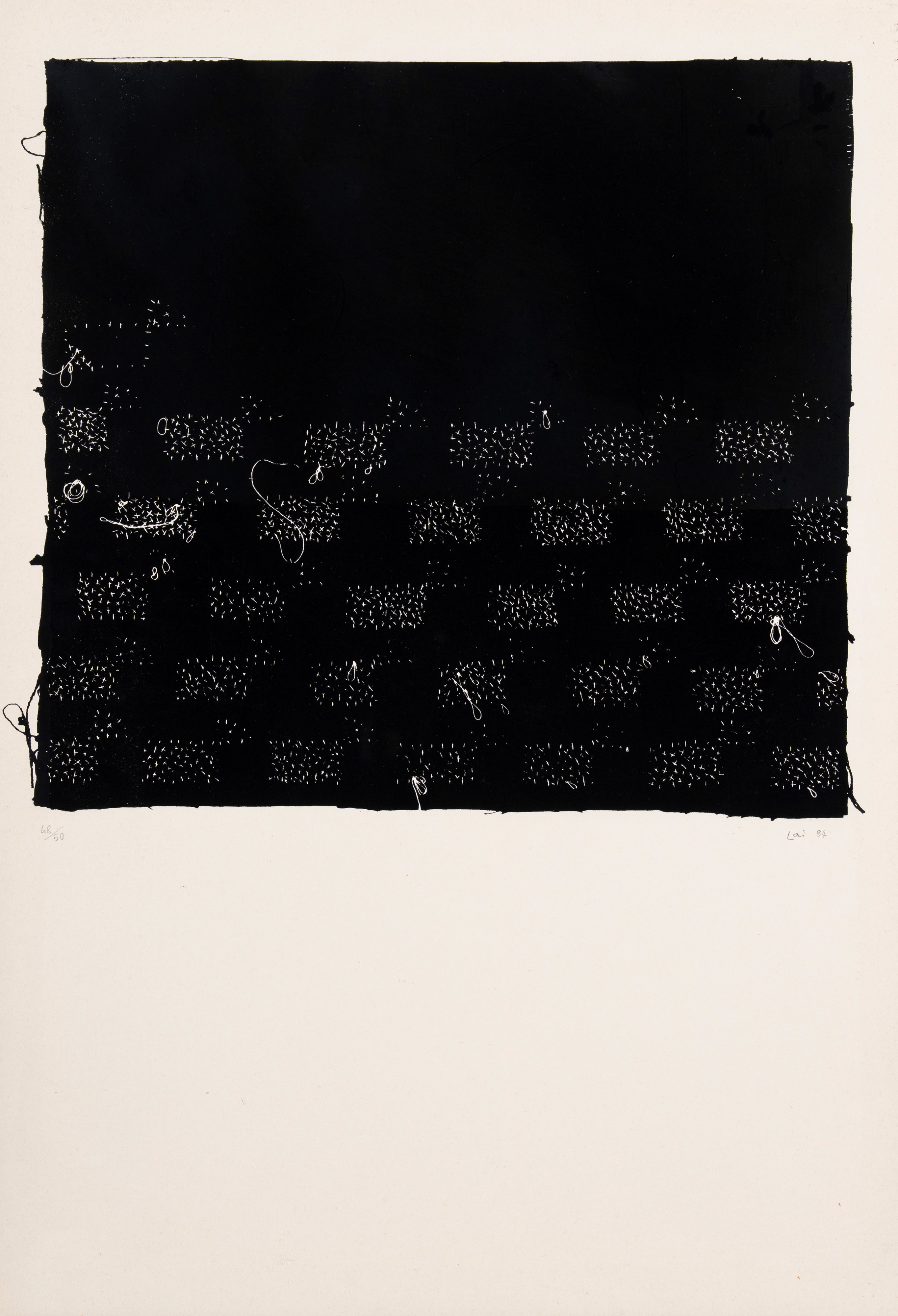 Maria Lai - Un filo nella notte (serigrafie, edizione 48/50)