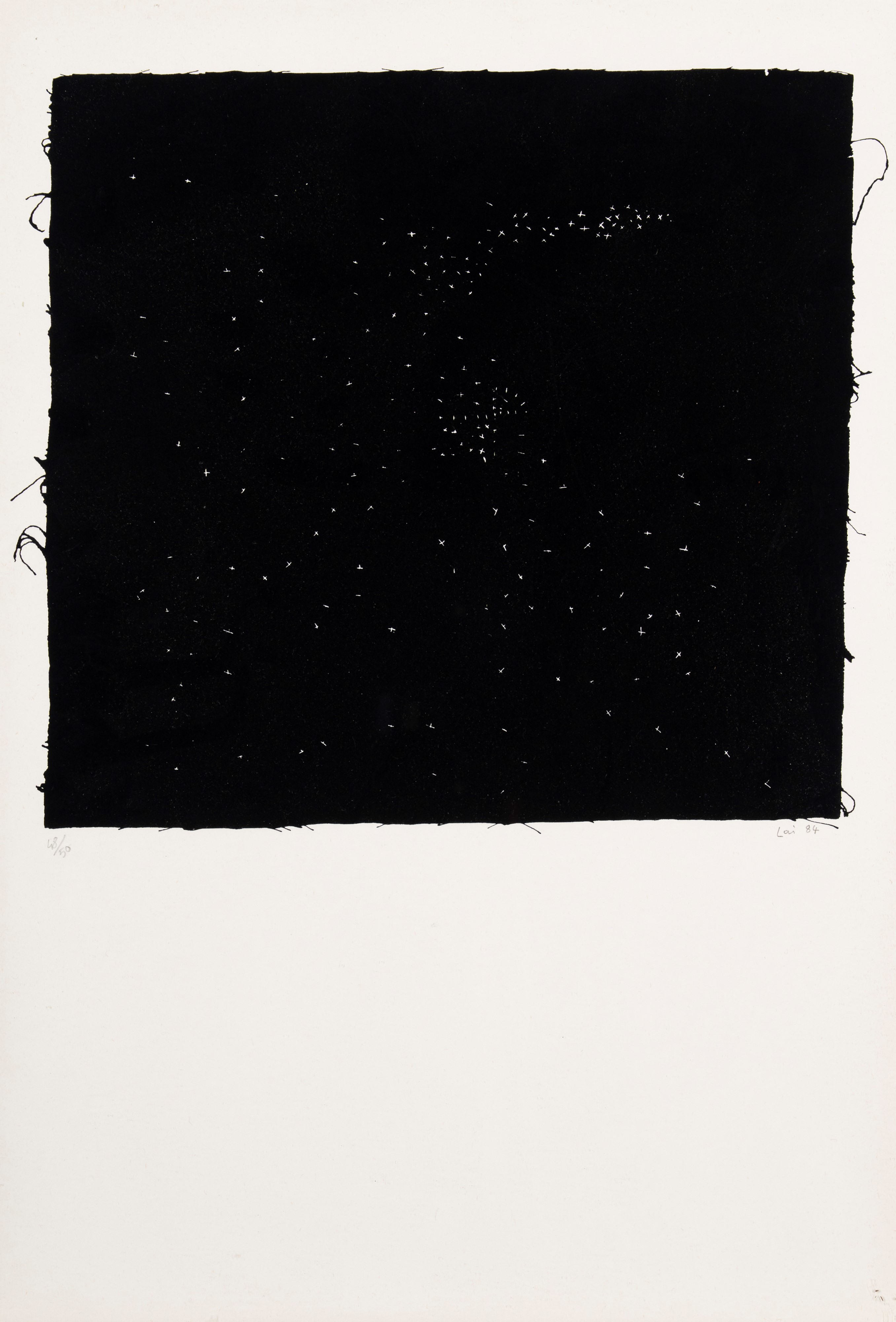 Maria Lai - Un filo nella notte (serigrafie, edizione 48/50)