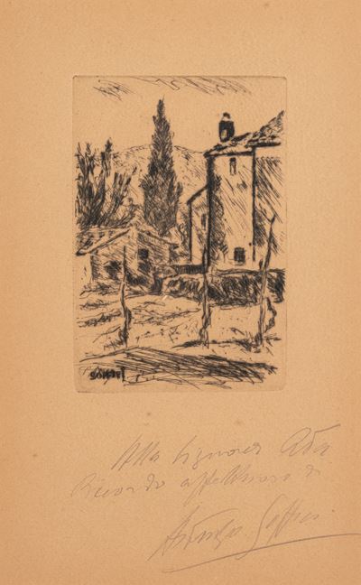 Paese, acquaforte non numerata (1957)