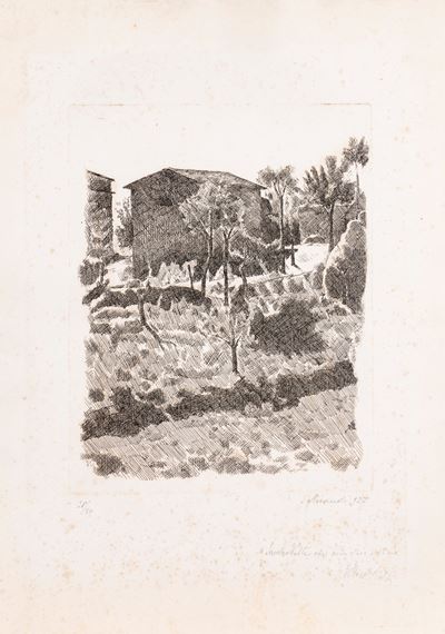 Il poggio al mattino, acquaforte (1927), es. 38/50