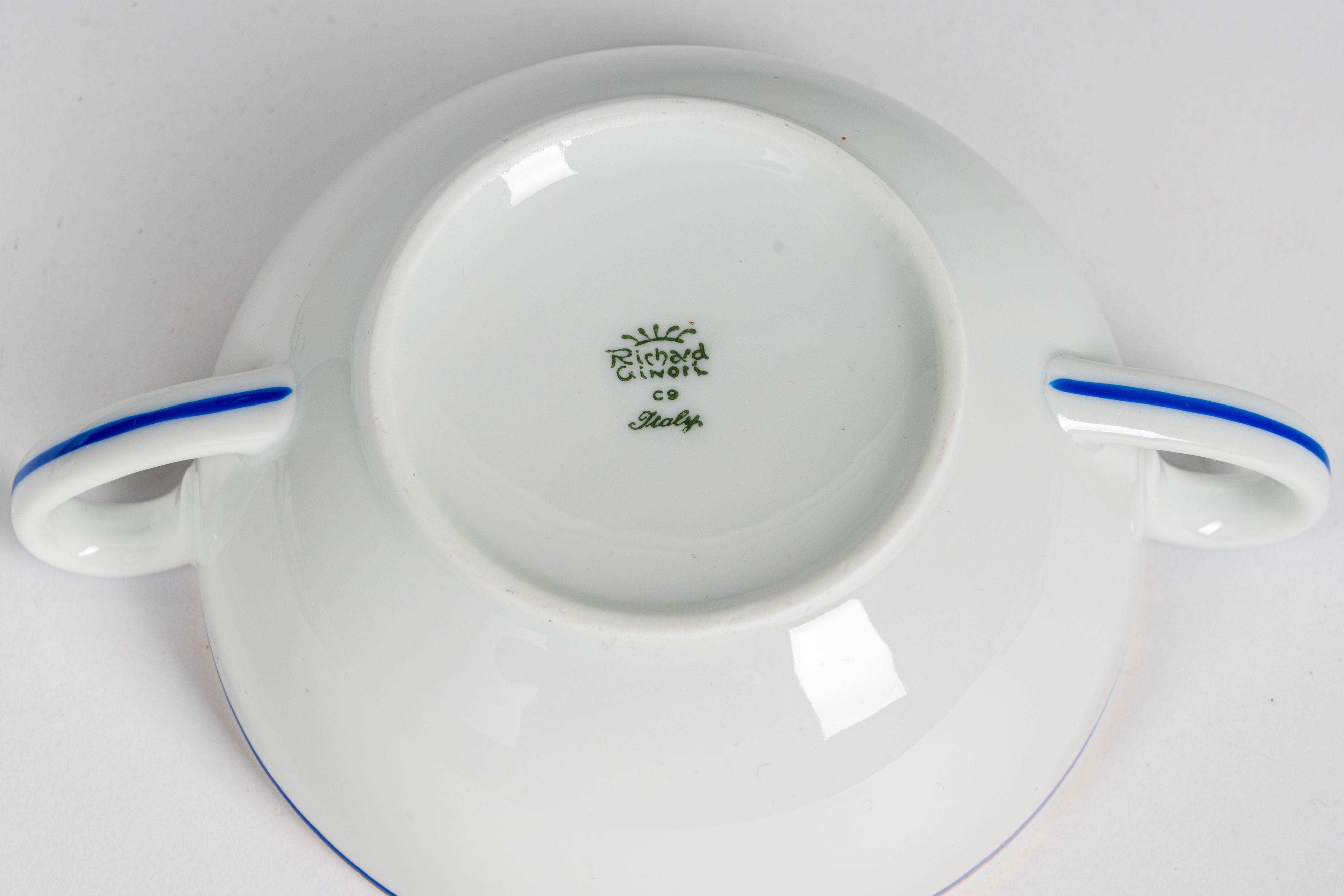 Ginori - Servizio di Sei Coppette da Consommé con Relativi Piattini