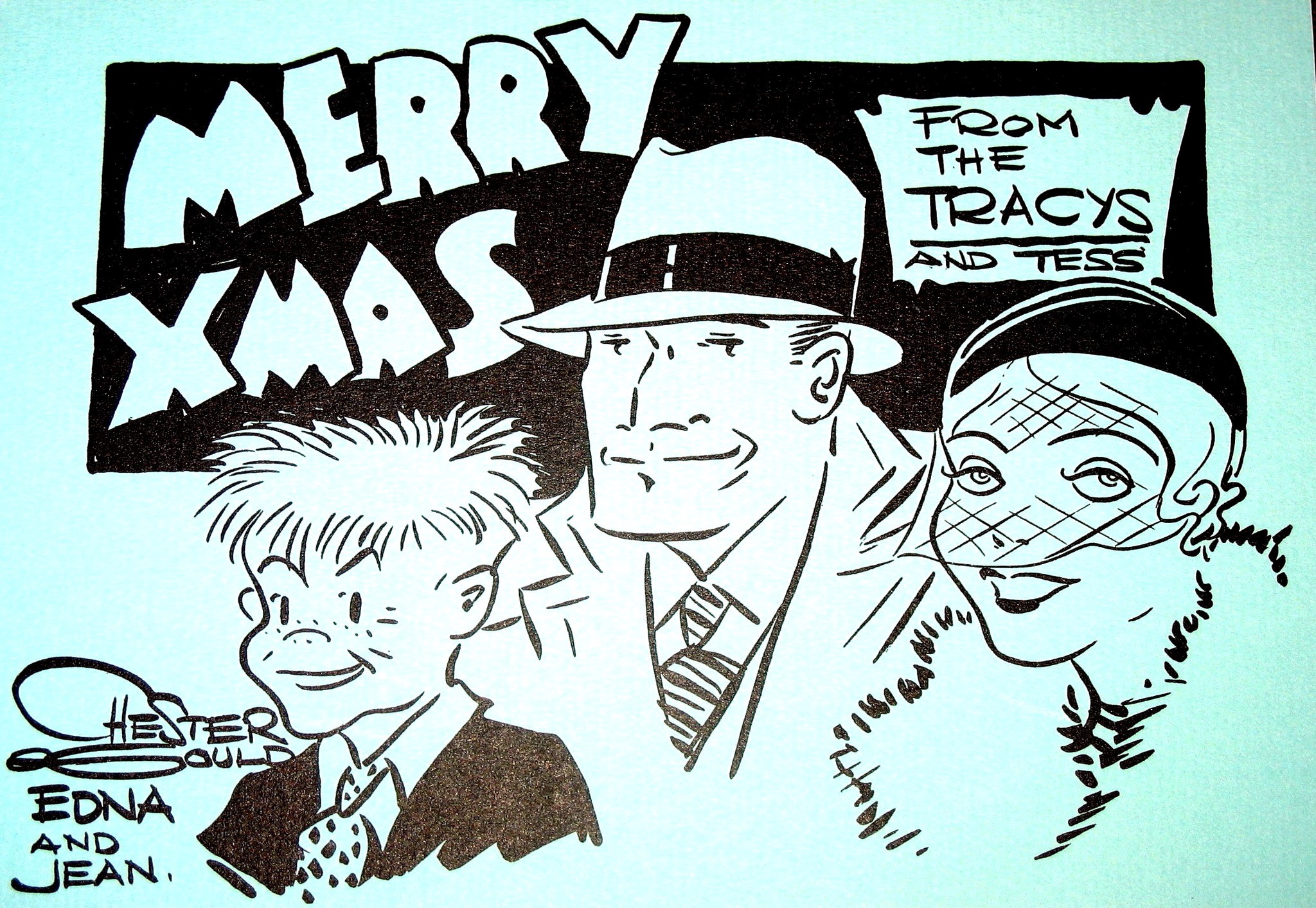 Dick Tracy Christmas Card