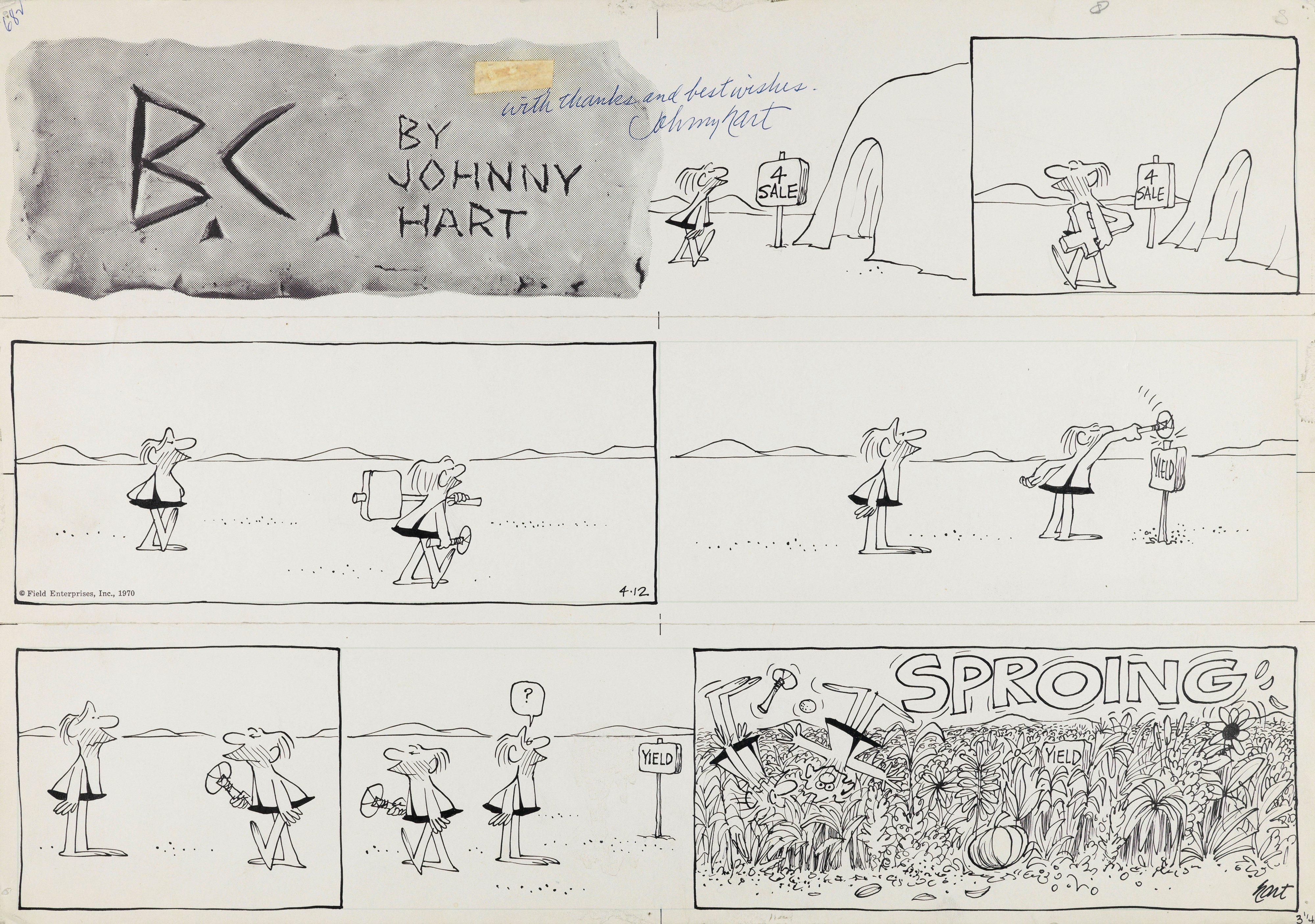 Johnny Hart - B.C. 1970 | MADE IN THE USA: Superheroes & Comic Strips ...