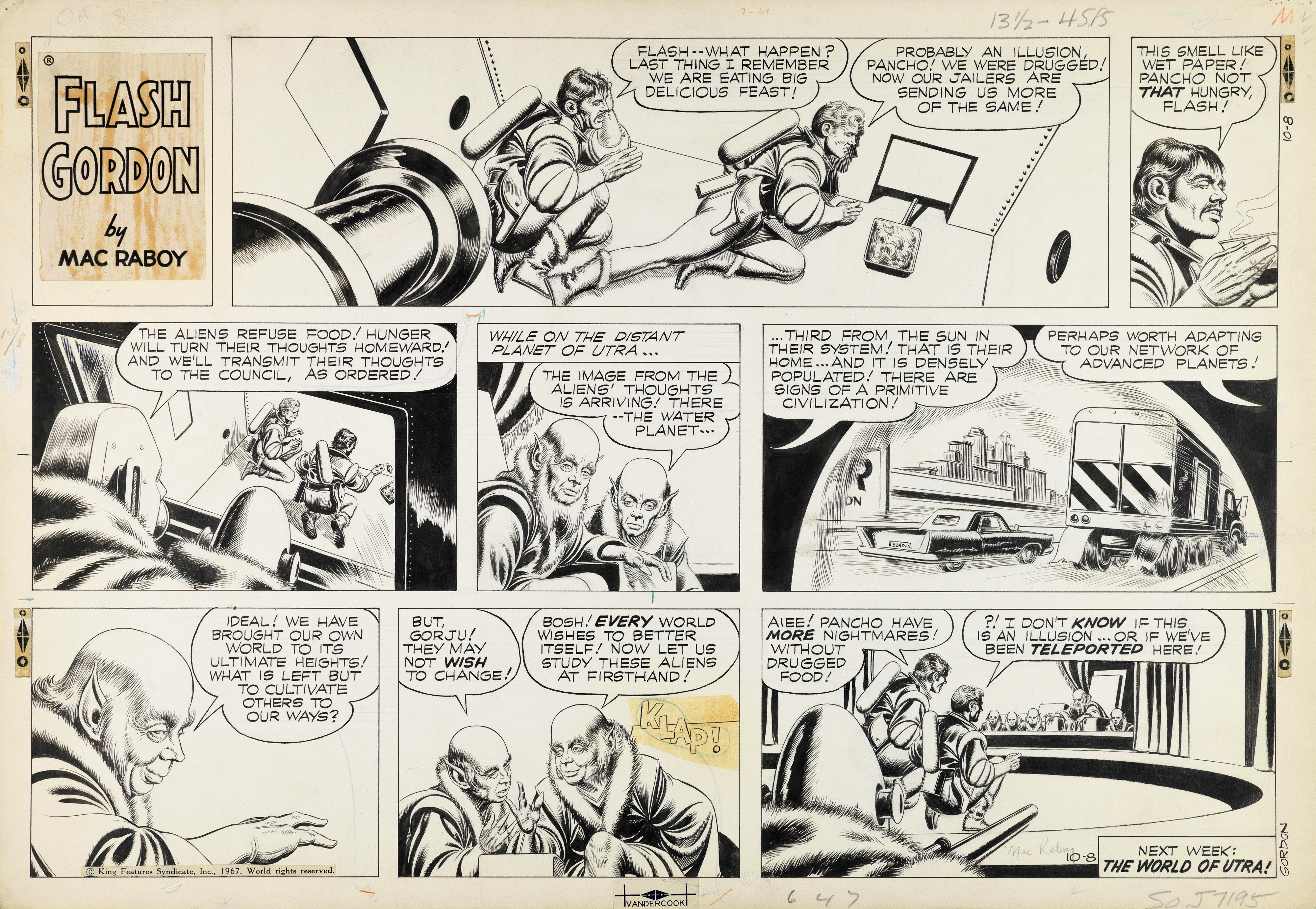 Mac Raboy - Flash Gordon - Captured on Pluto 1967 | MADE IN THE USA ...