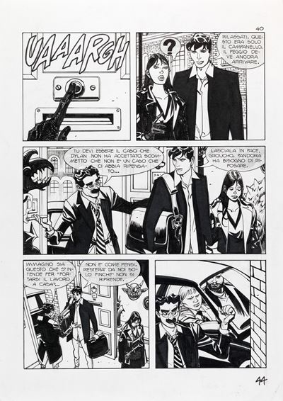 Dylan Dog - Nel segno del dolore, matita e china su cartoncino