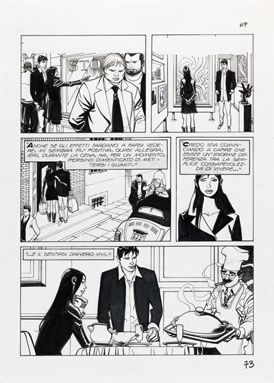 Dylan Dog - Nel segno del dolore, matita e china su cartoncino