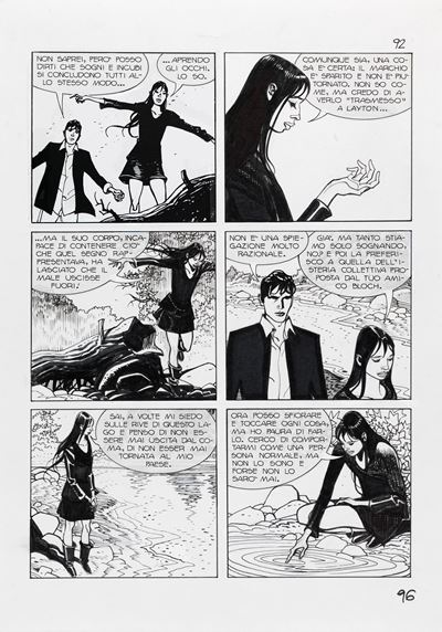Dylan Dog - Nel segno del dolore, matita e china su cartoncino
