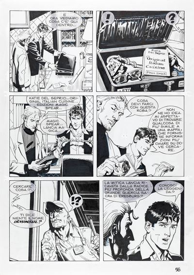 Dylan Dog - La via degli enigmi, matita e china su cartoncino
