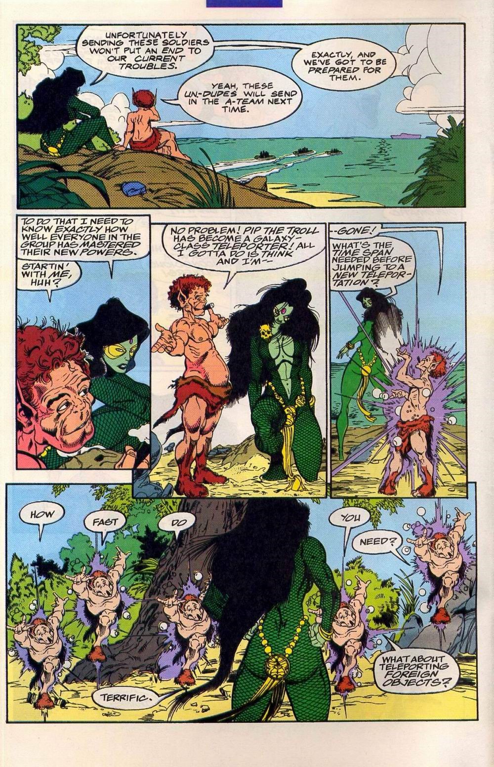 Angel Medina - Warlock and the Infinity Watch - Strange Encounters, matita, china, retino e colla...