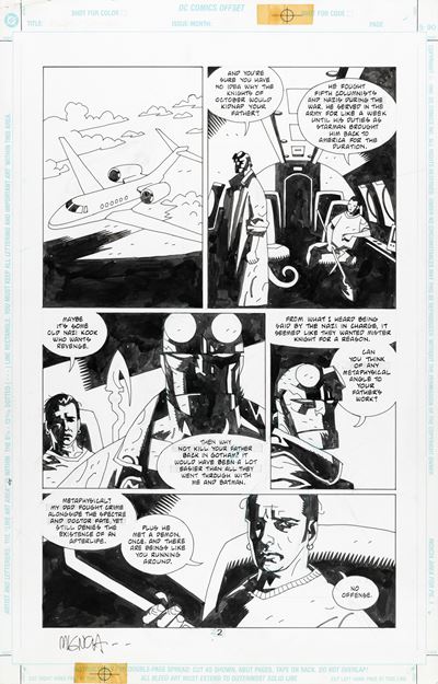 Batman/Hellboy/Starman, matita e china su cartoncino DC