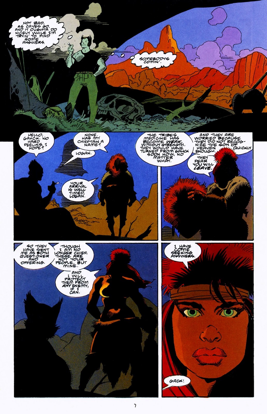 Mike Mignola - Wolverine: The Jungle Adventure, matita e china su cartoncino Marvel