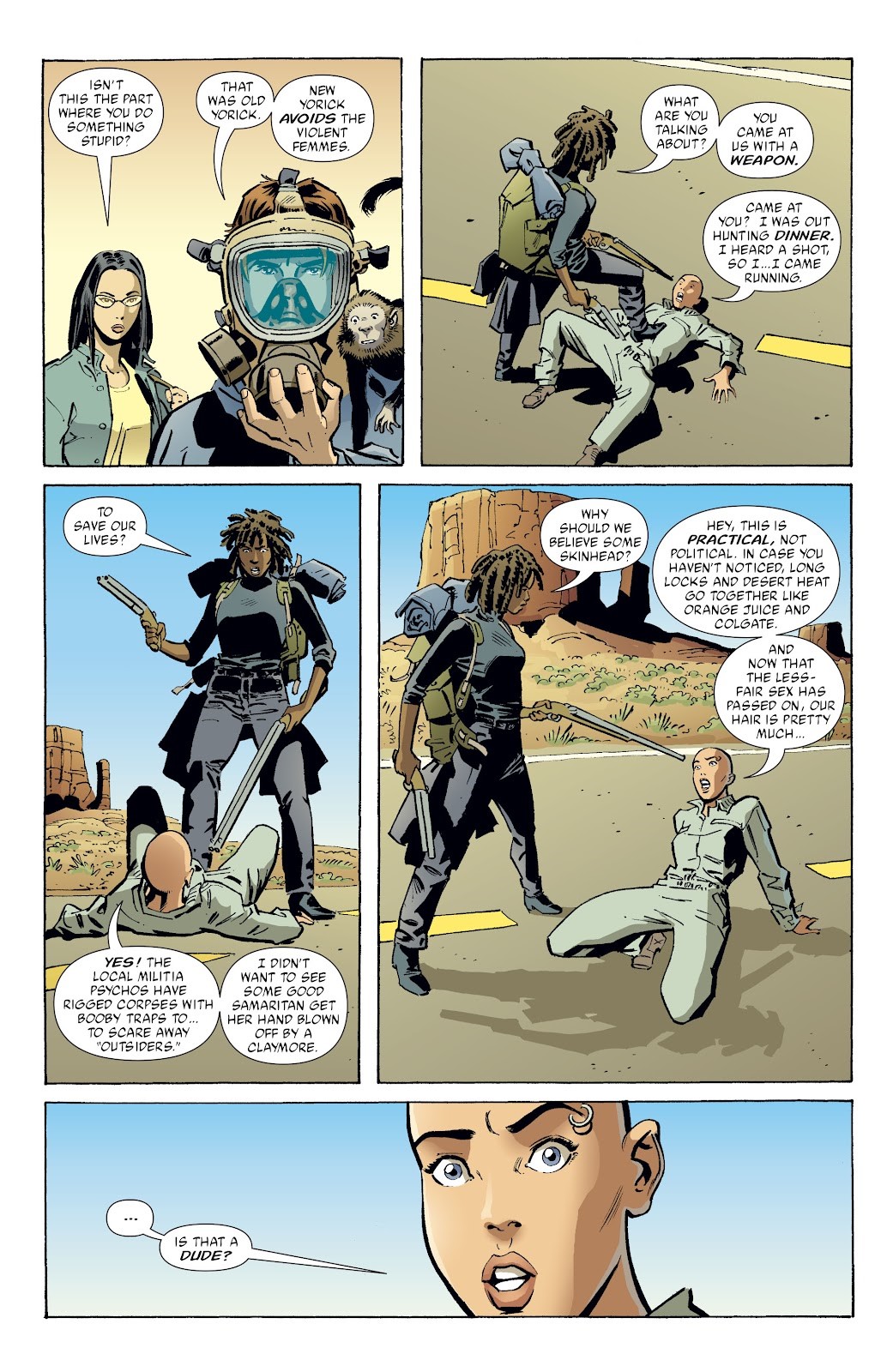 Goran Parlov - Y: The Last Man - Widow's Pass, matita e china su cartoncino DC