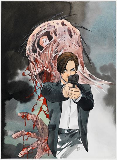 Resident Evil: Infinite Darkness - The Beginning, tempera su cartoncino