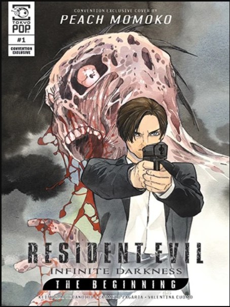 Momoko Peach - Resident Evil: Infinite Darkness - The Beginning, tempera su cartoncino