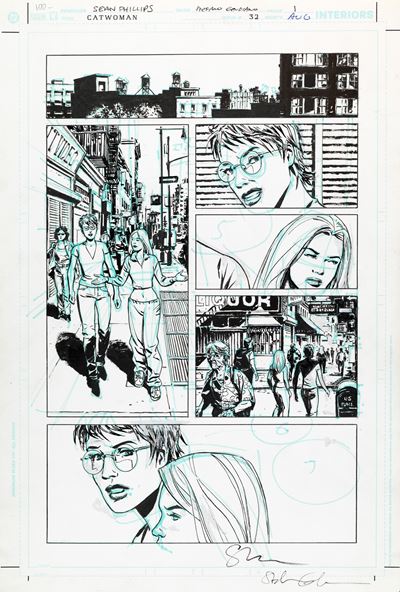 Catwoman - Only Takes a Night, pennarello e china su cartoncino DC