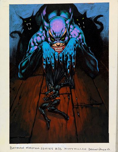Kitty Killer - Batman Master Series, tempera su cartone