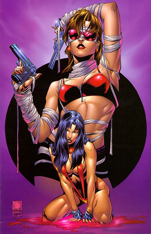 Joe Quesada & Jimmy Palmiotti - Quesada e Palmiotti, Originale di copertina per 'Vampirella: Cros...