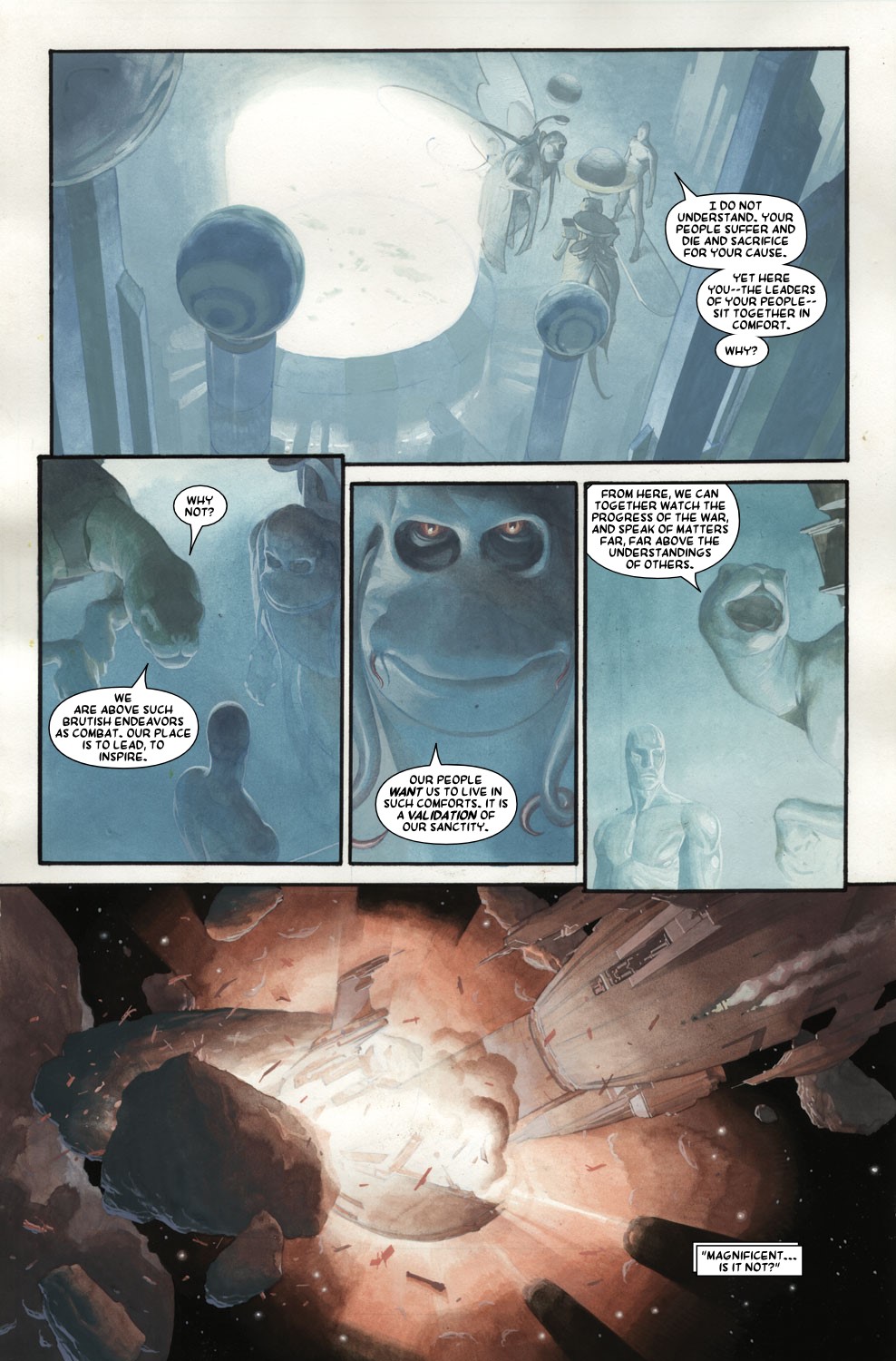Esad Ribic - Silver Surfer: Requiem - Benedictus, tempera su cartoncino Marvel