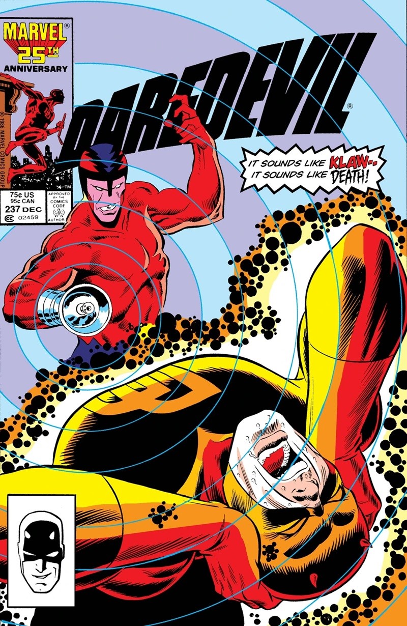 John Romita Sr. & Keith Pollard - Romita Sr. e Pollard, Daredevil n. 237 - matita e china su cart...