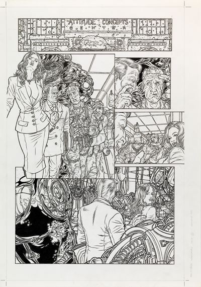 Frank Miller's RoboCop, matita e china su cartoncino