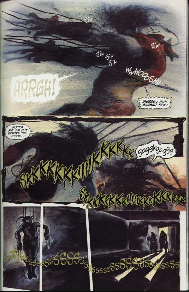 Kent Williams - Havok and Wolverine: Meltdown - Duel, china e acquerello su cartone
