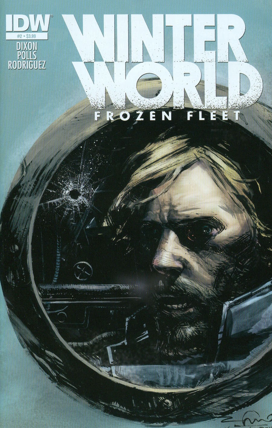 Gerardo Zaffino - Winterworld: Frozen Fleet, china, acquerello e biacca su cartoncino
