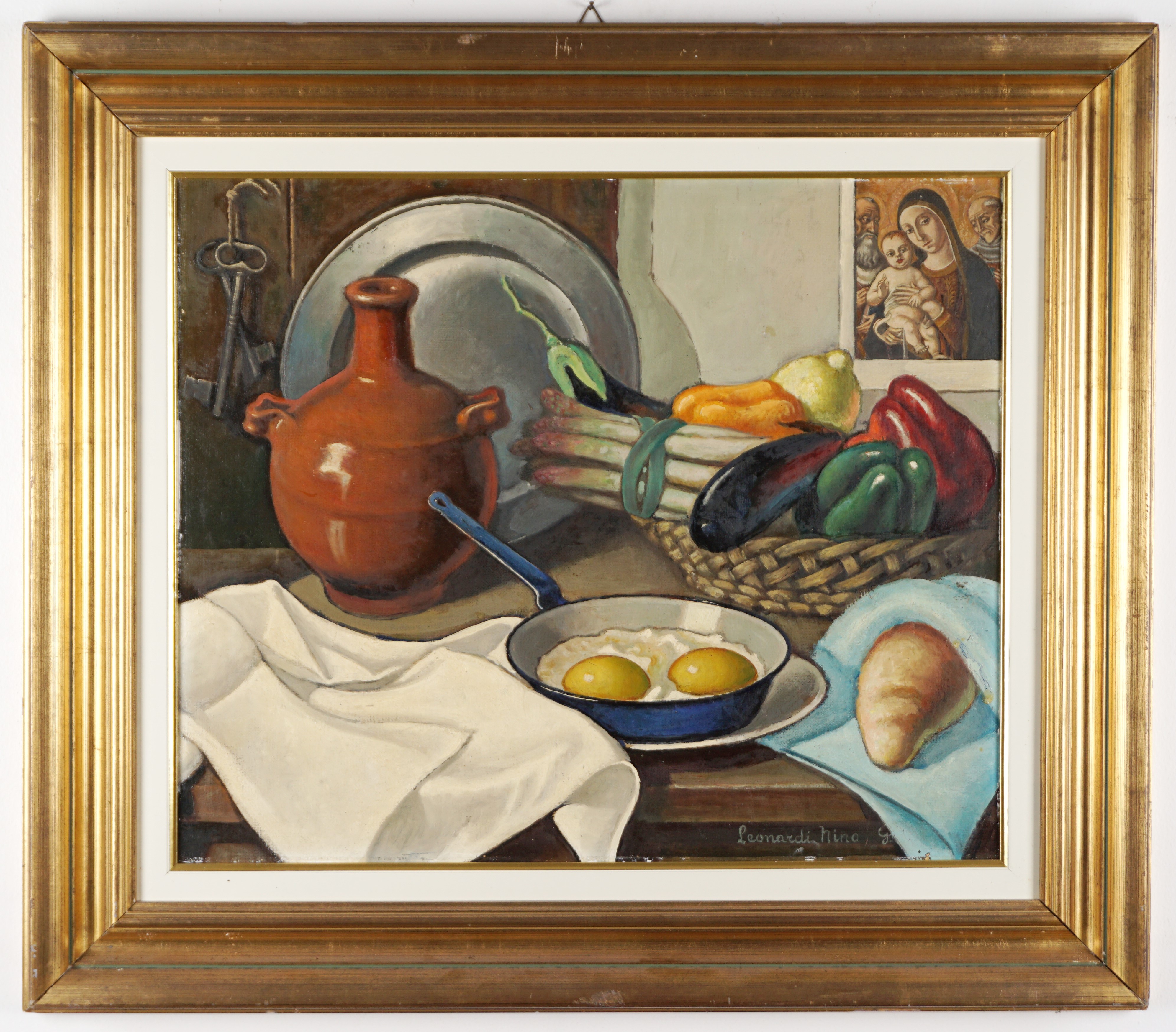 Natura Morta con tegamino e peperoni