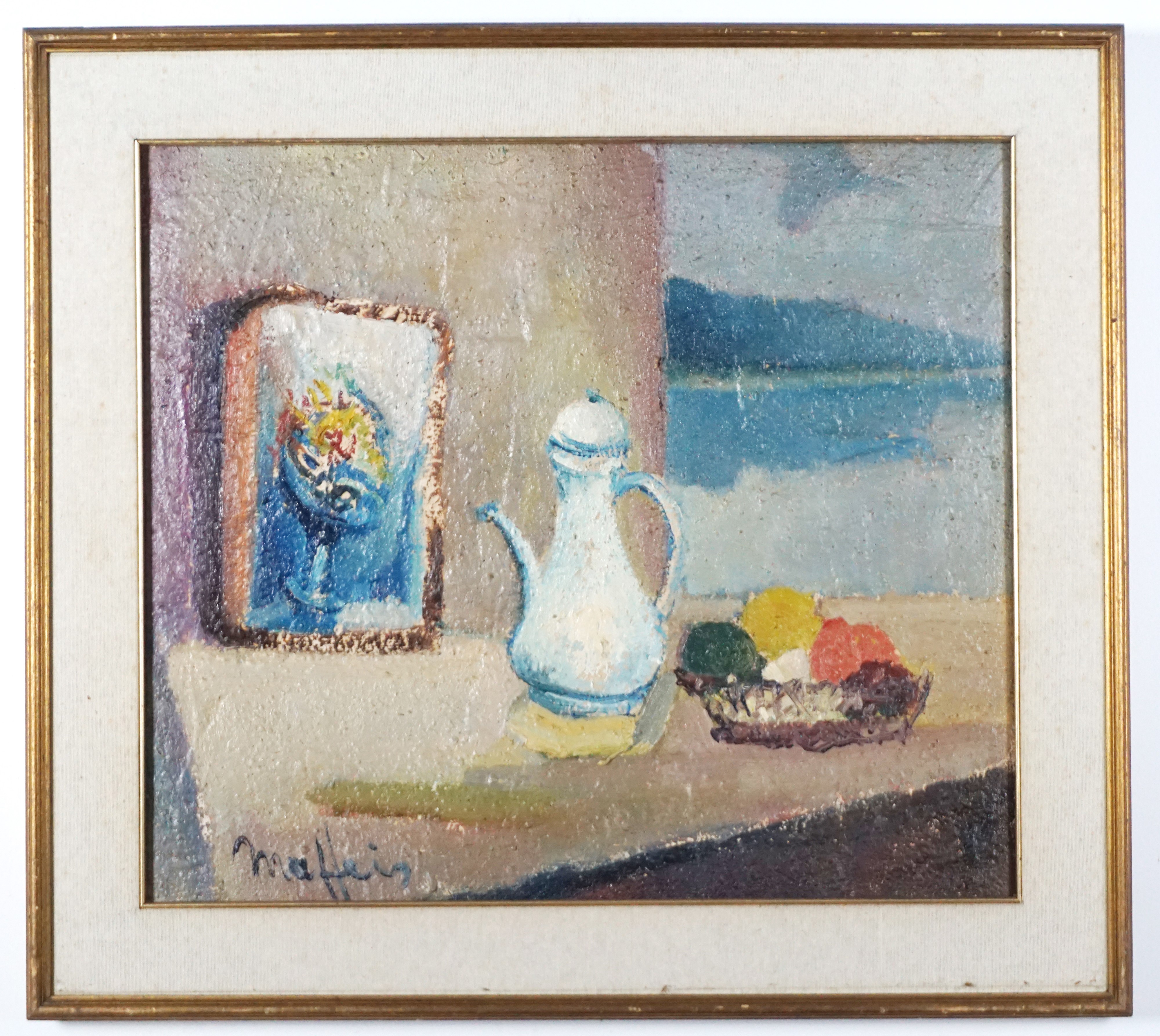 Aldo Maffeis - Natura morta, olio su tela