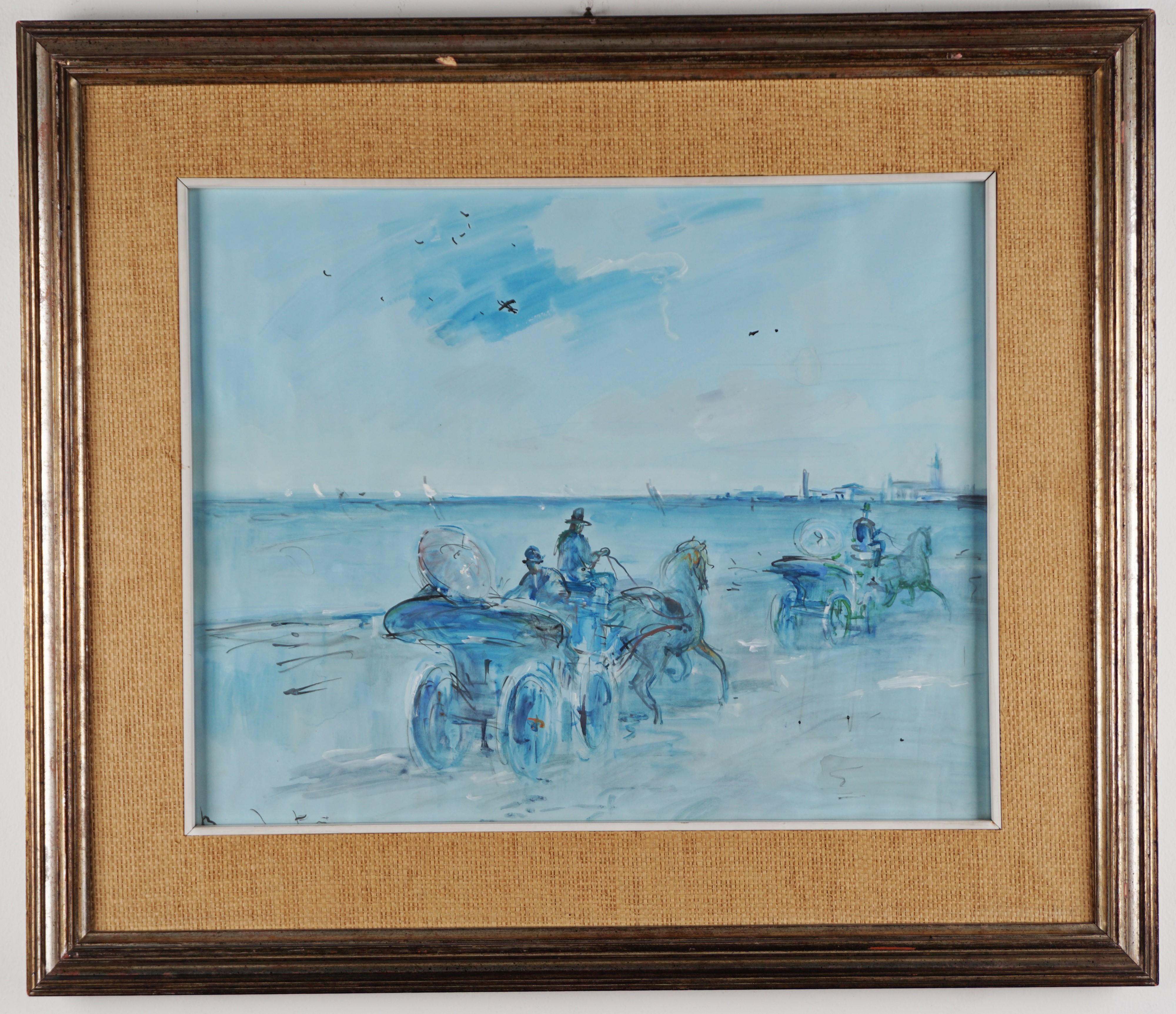 Carrozze in riva al mare