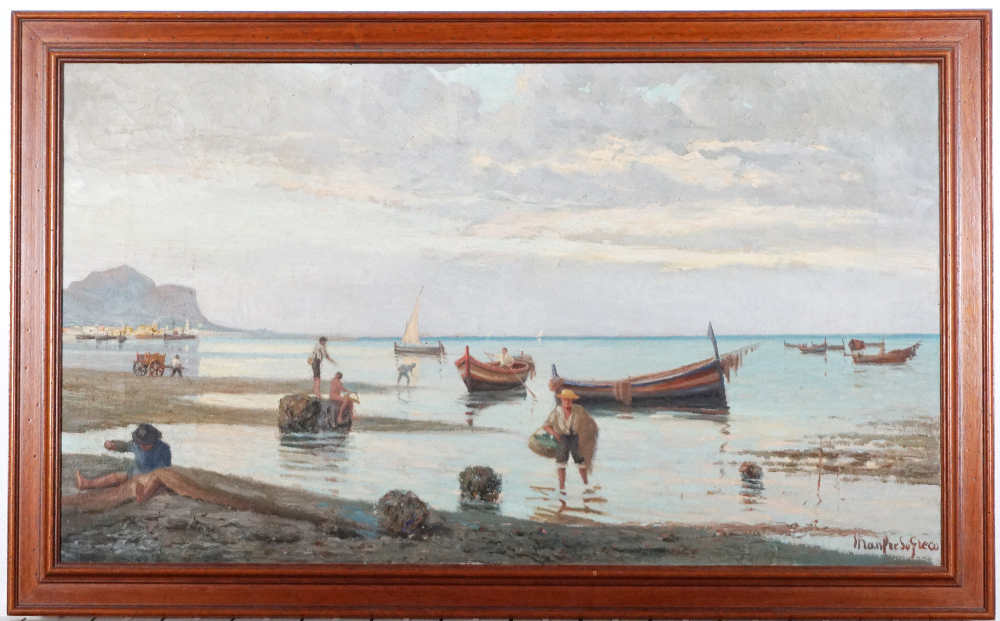 Pescatori in riva al mare